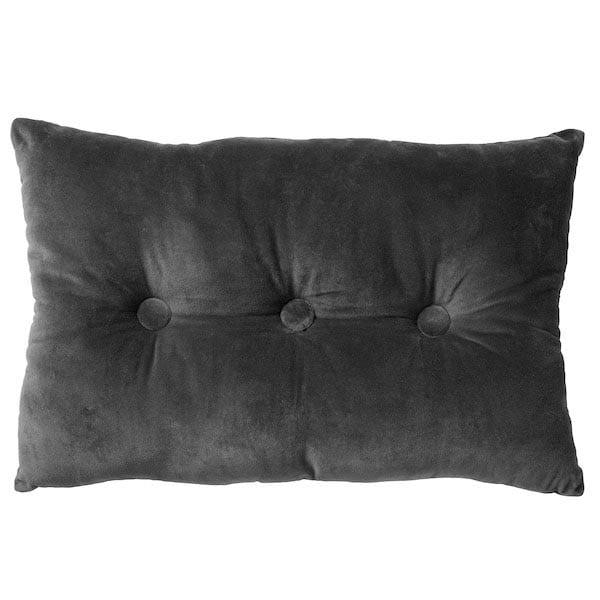 Kussen Valerie charcoal gray 60x40cm