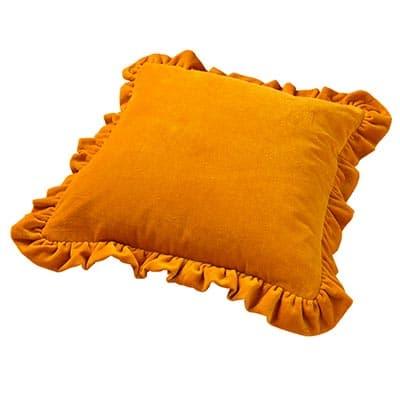 Kussen Yara golden glow 45x45cm zijkant