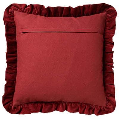Kussen Yara merlot 45x45cm achterkant