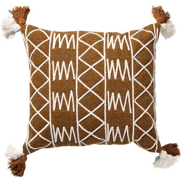 Kussen Zac tobacco brown 45x45cm