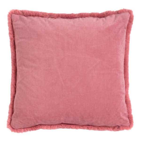 Kussen Zaya dusty rose 45x45cm achterkant