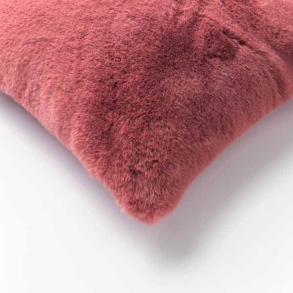 Kussen Zaya dusty rose 45x45cm hoekdetail