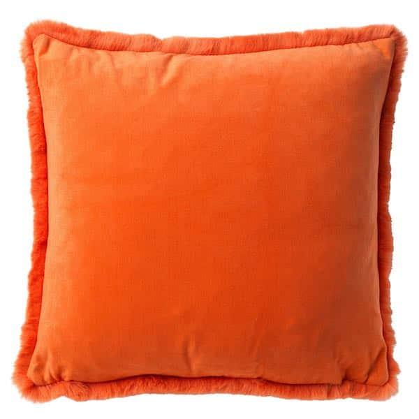 Kussen Zaya koraal achterkant 45x45cm