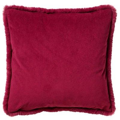 Kussen Zaya red plum 45x45cm achterkant