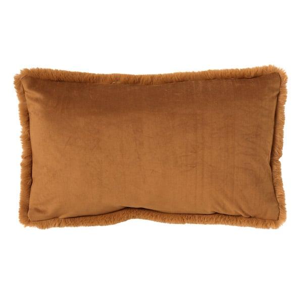 Kussen Zaya tobacco brown 50x30cm achterkant