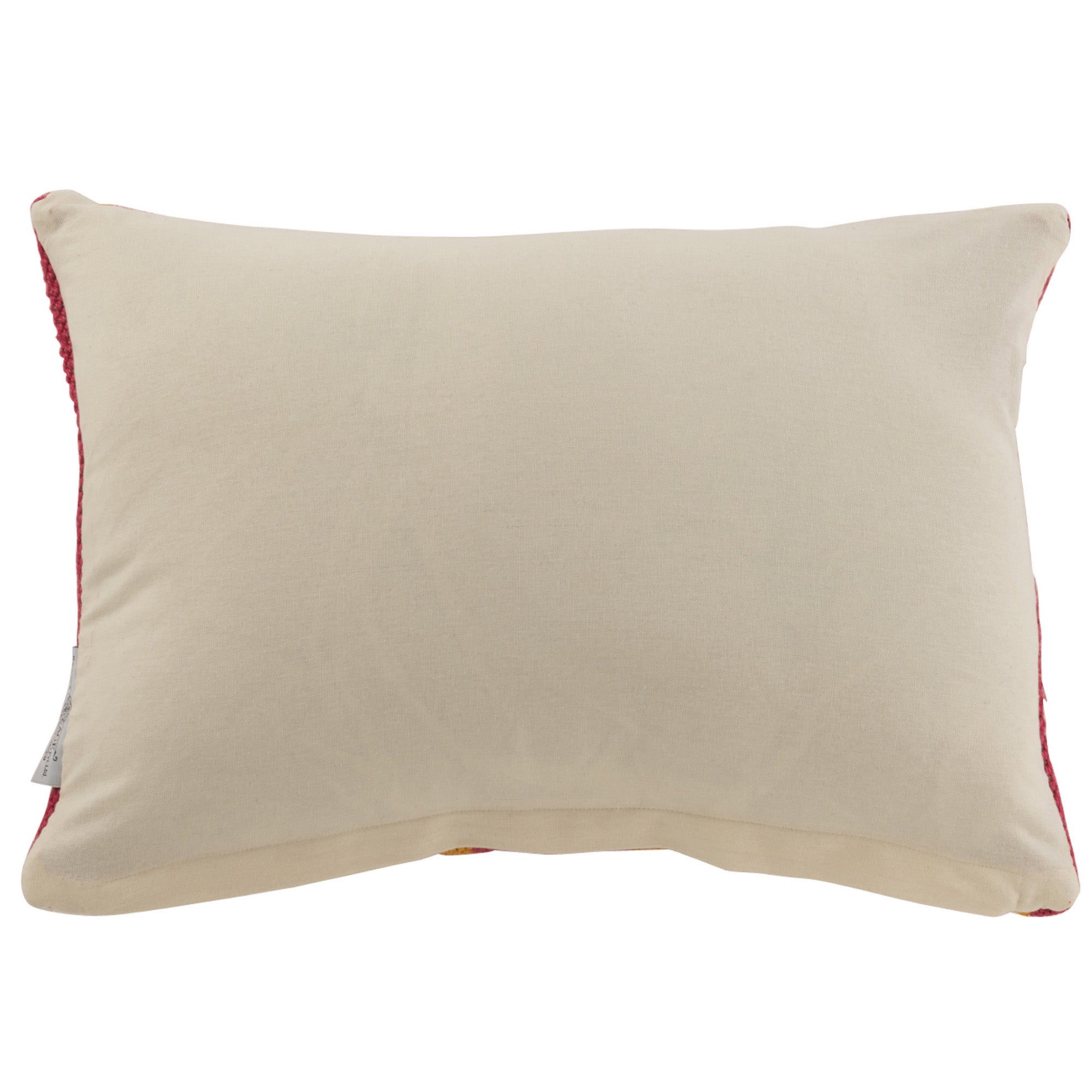 Kussen Anna Groeven Jute roze geel 50x30cm