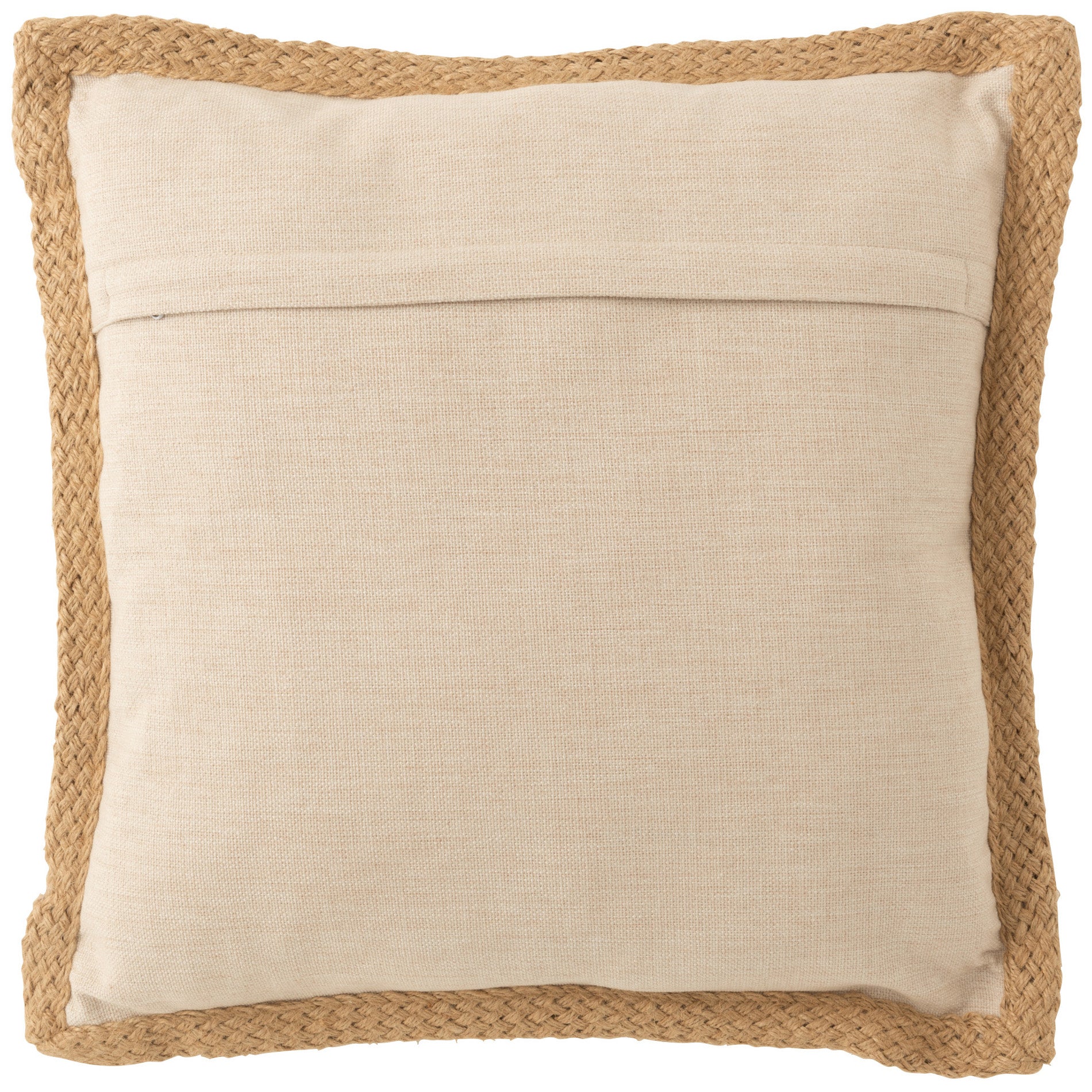 Kussen Blad beige paars 50x50cm