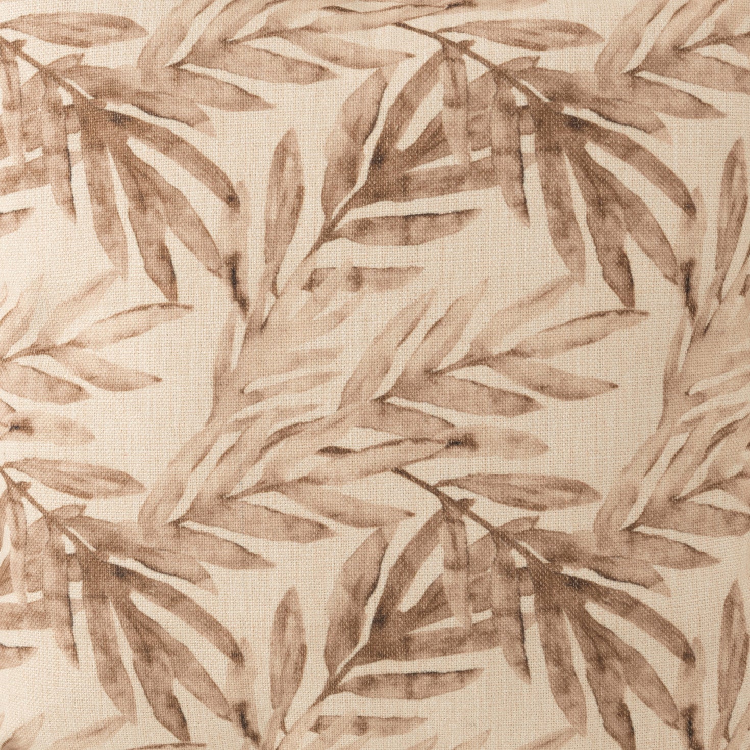 Kussen Blad beige paars 50x50cm