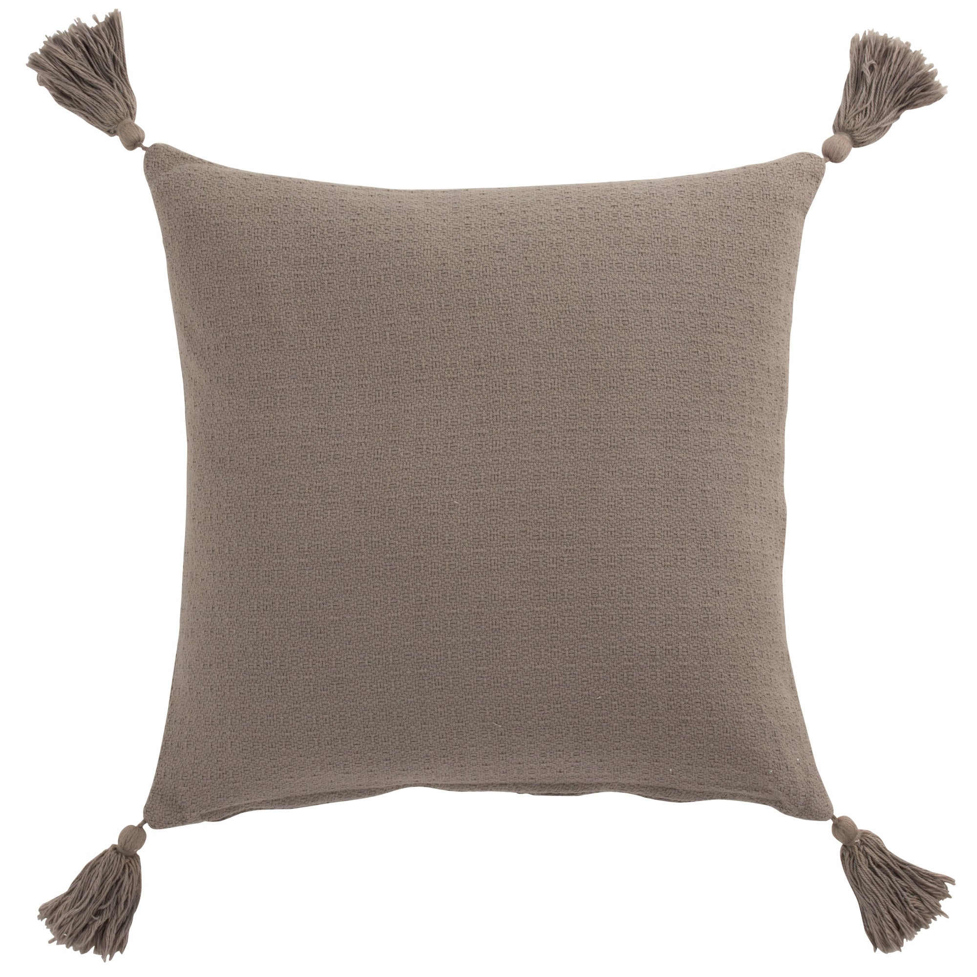 Kussen Bloem en Kwast taupe 45x45cm