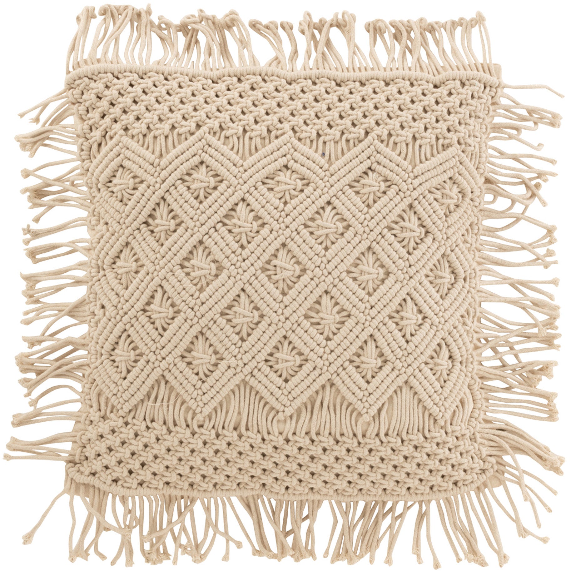 Kussen Cosy Diamant beige 50x50cm