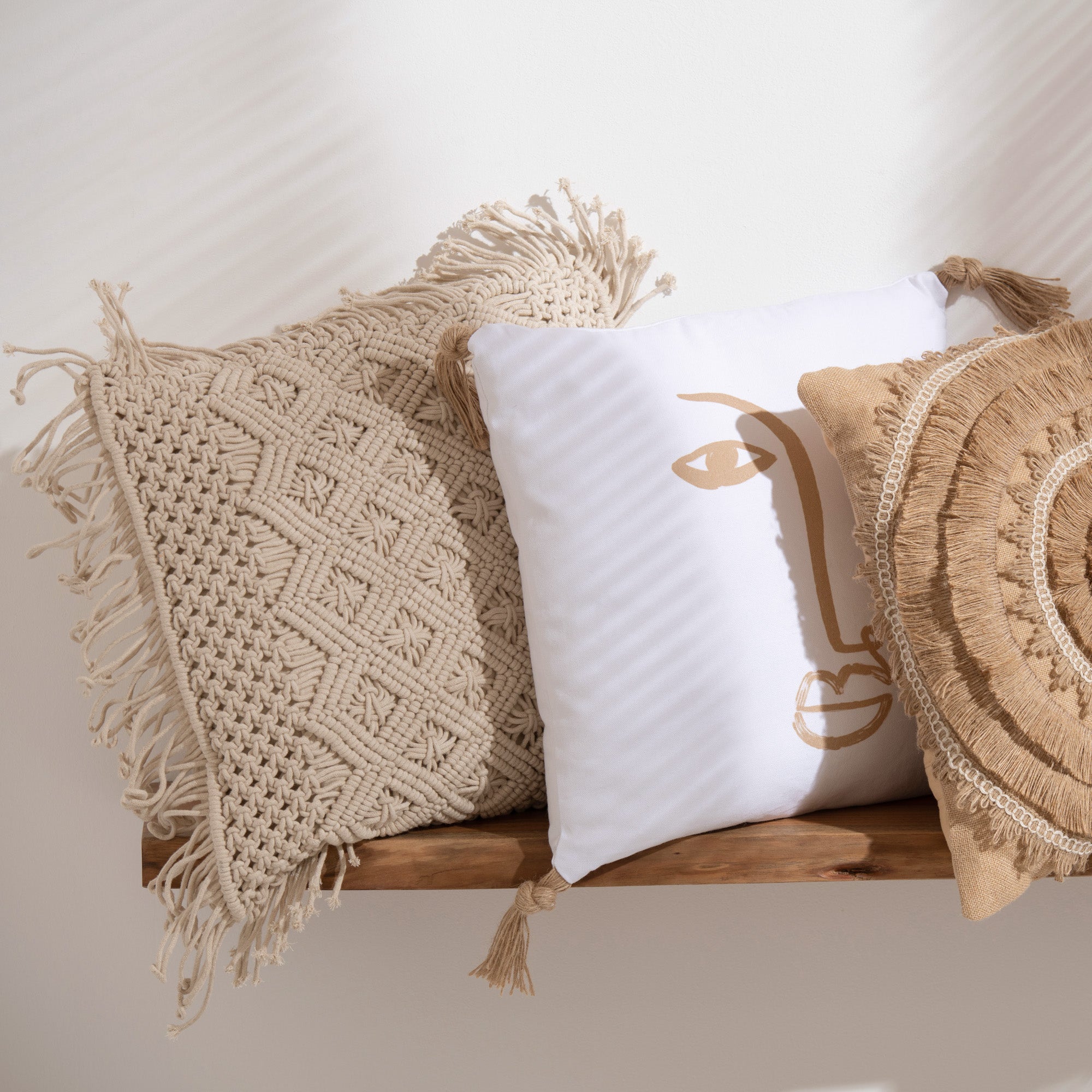 Kussen Cosy Diamant beige 50x50cm