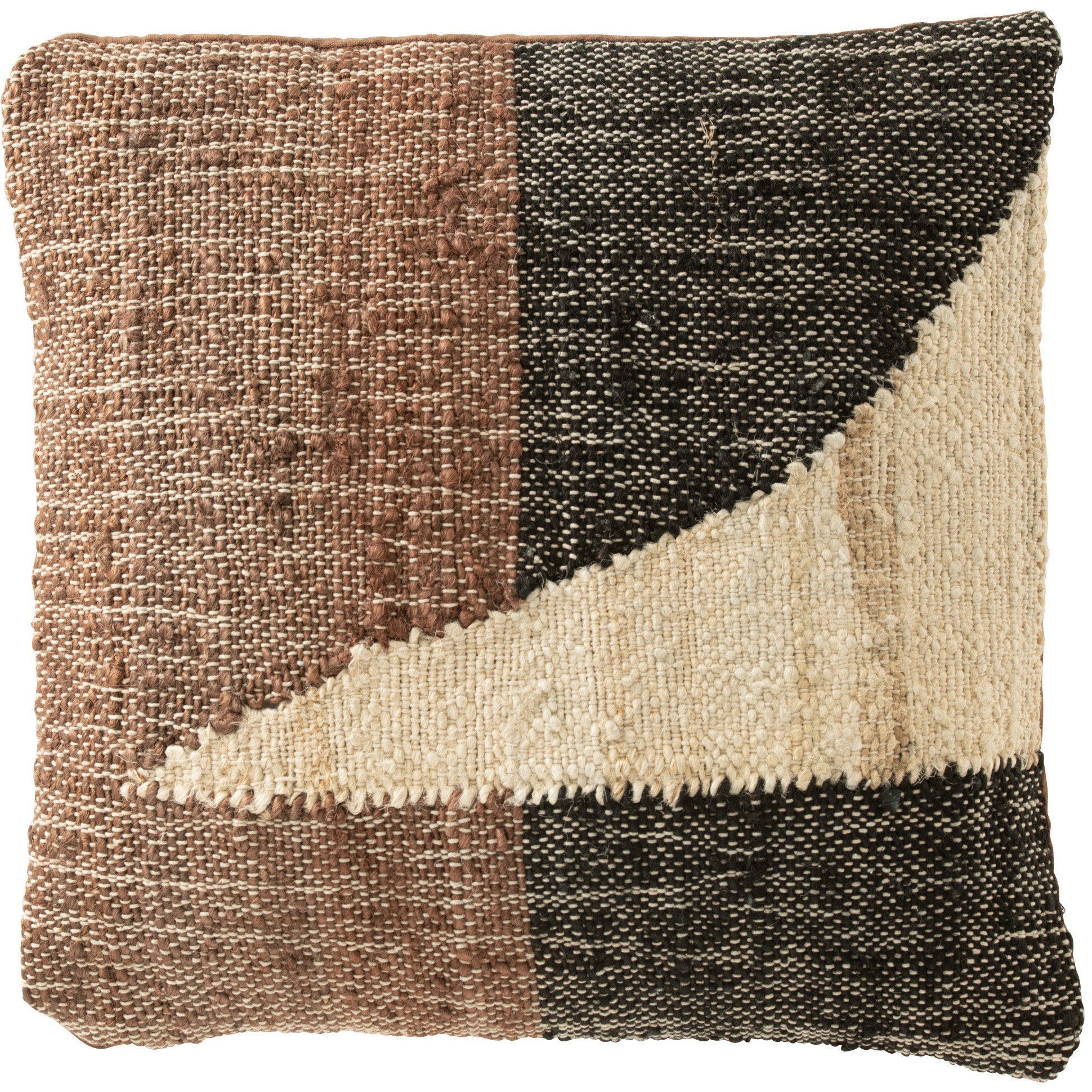 Kussen Daker creme bruin 50x50cm