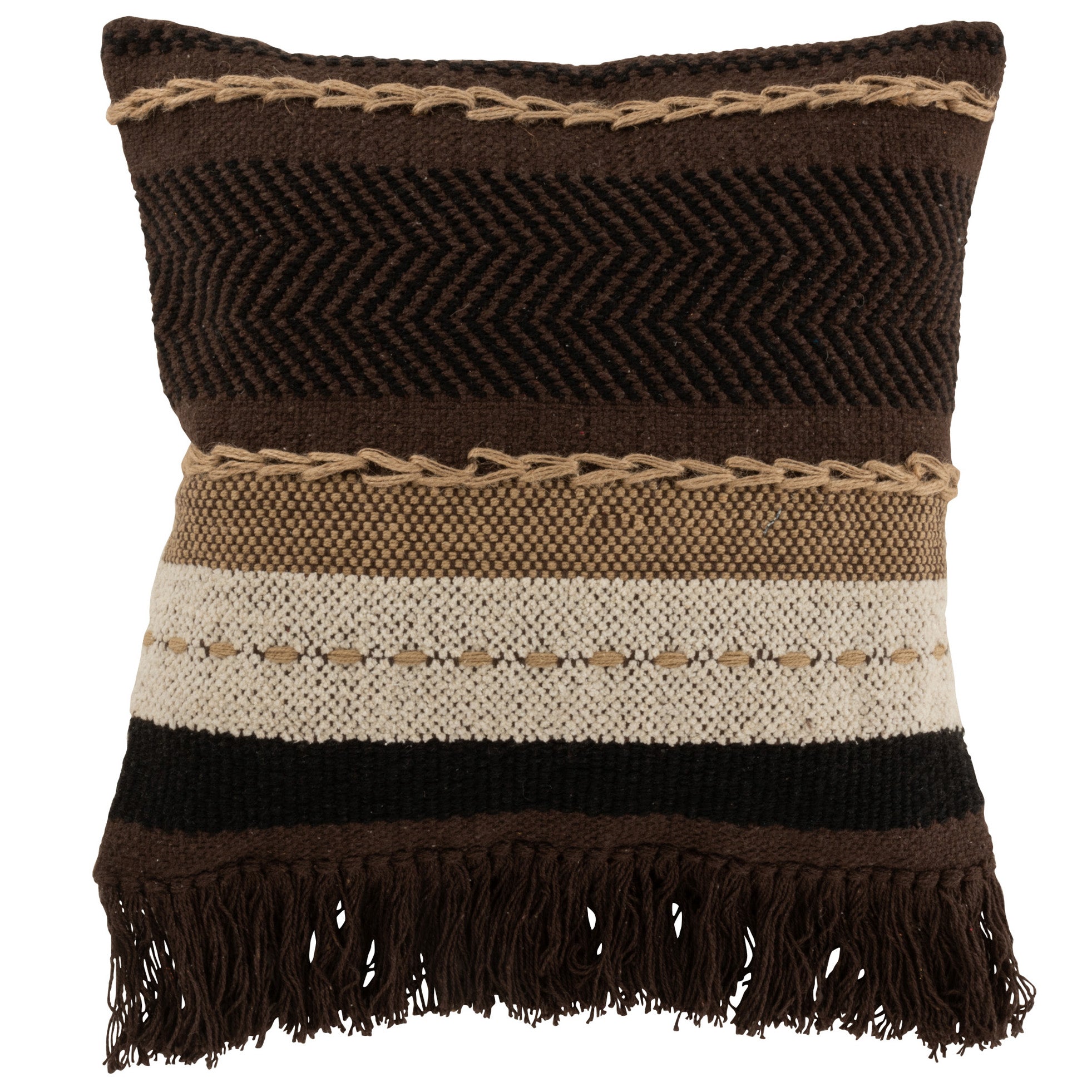 Kussen Etnic bruin beige 45x45cm