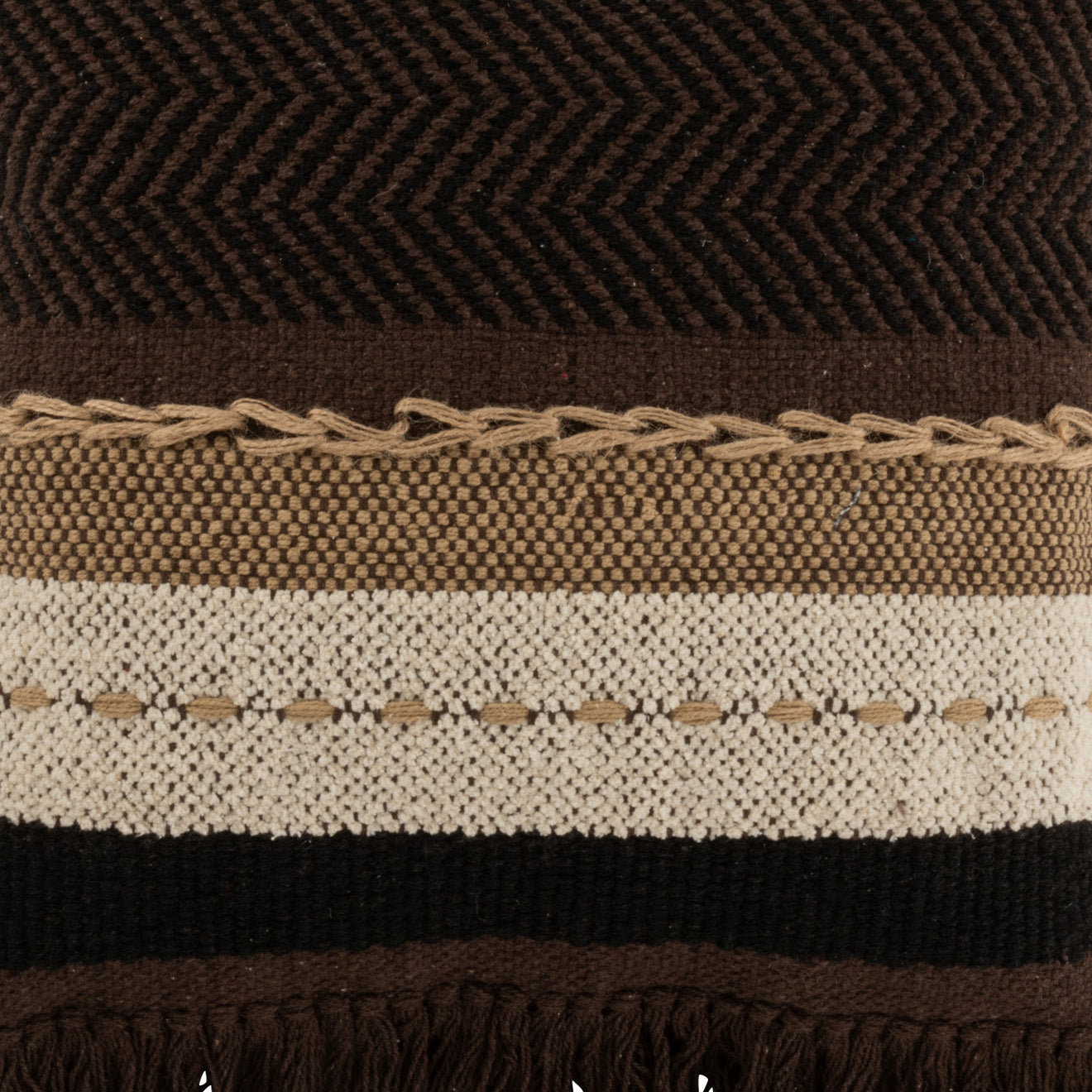 Kussen Etnic bruin beige 45x45cm