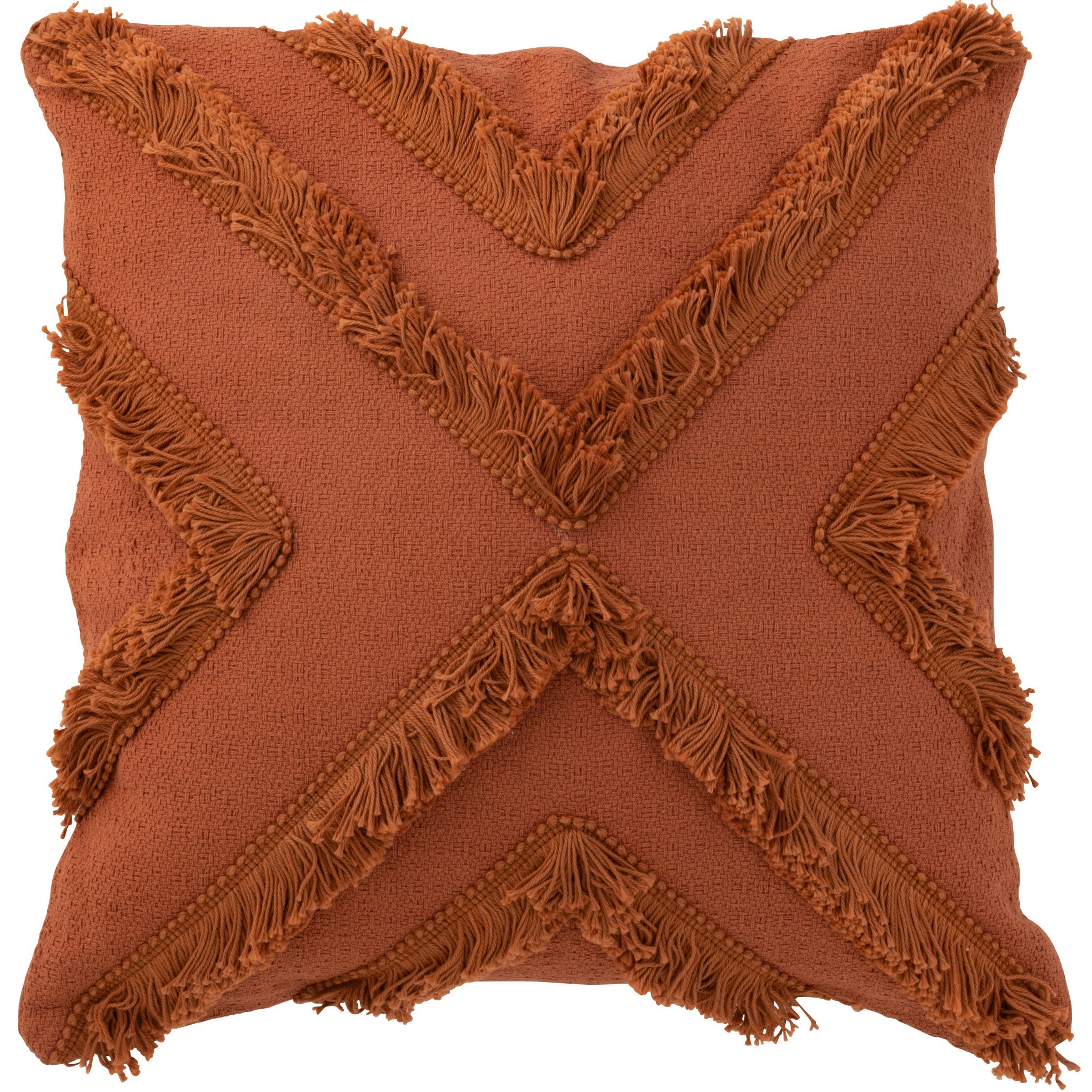 Kussen Etnisch terracotta 45x45cm