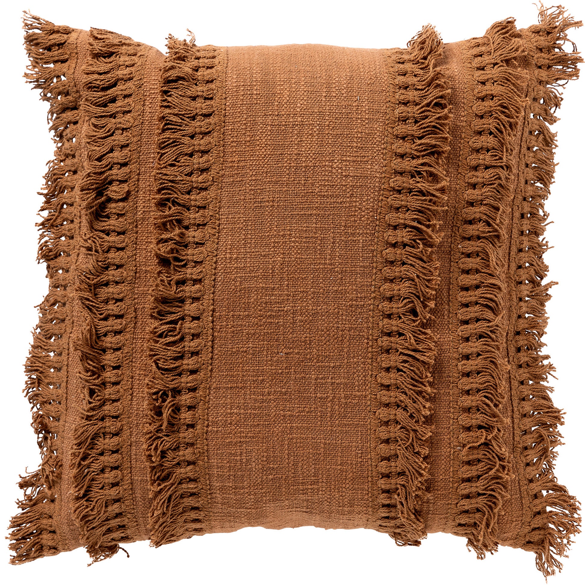 Kussen Fara tobacco brown 45x45cm