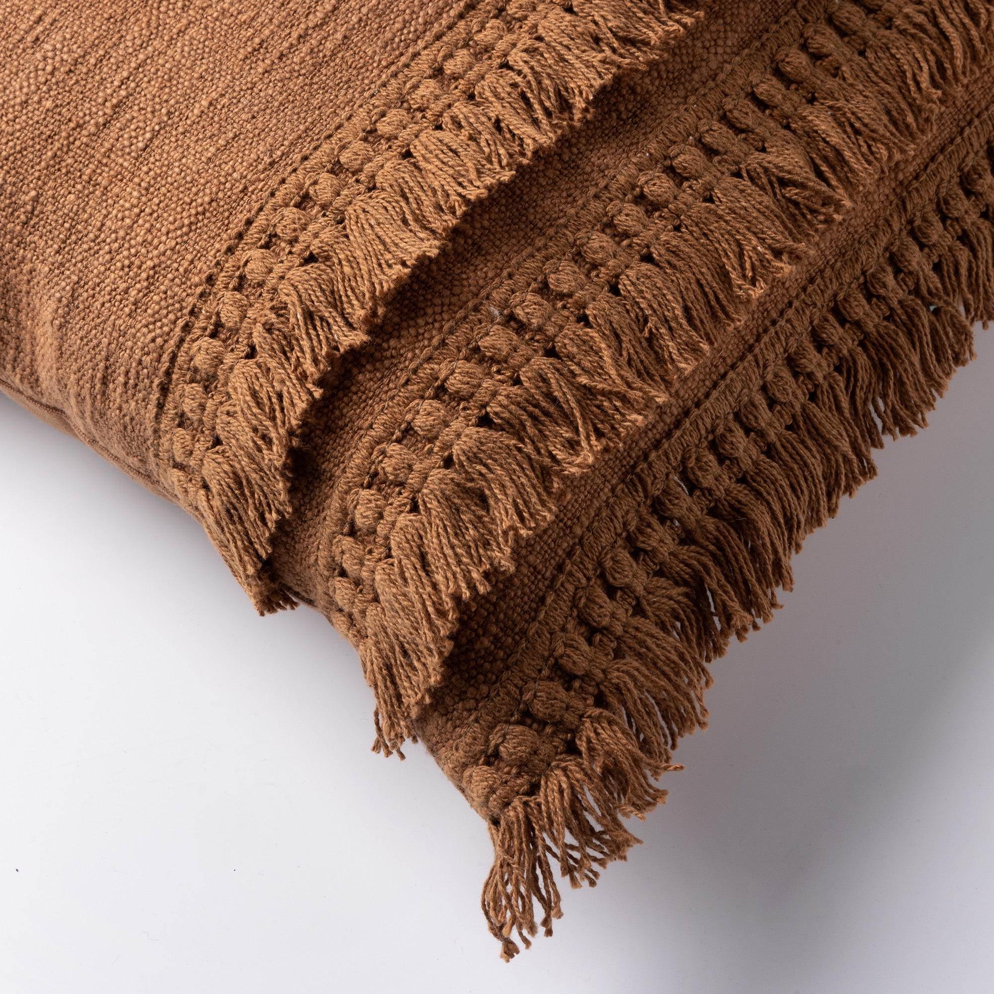 Kussen Fara tobacco brown 45x45cm
