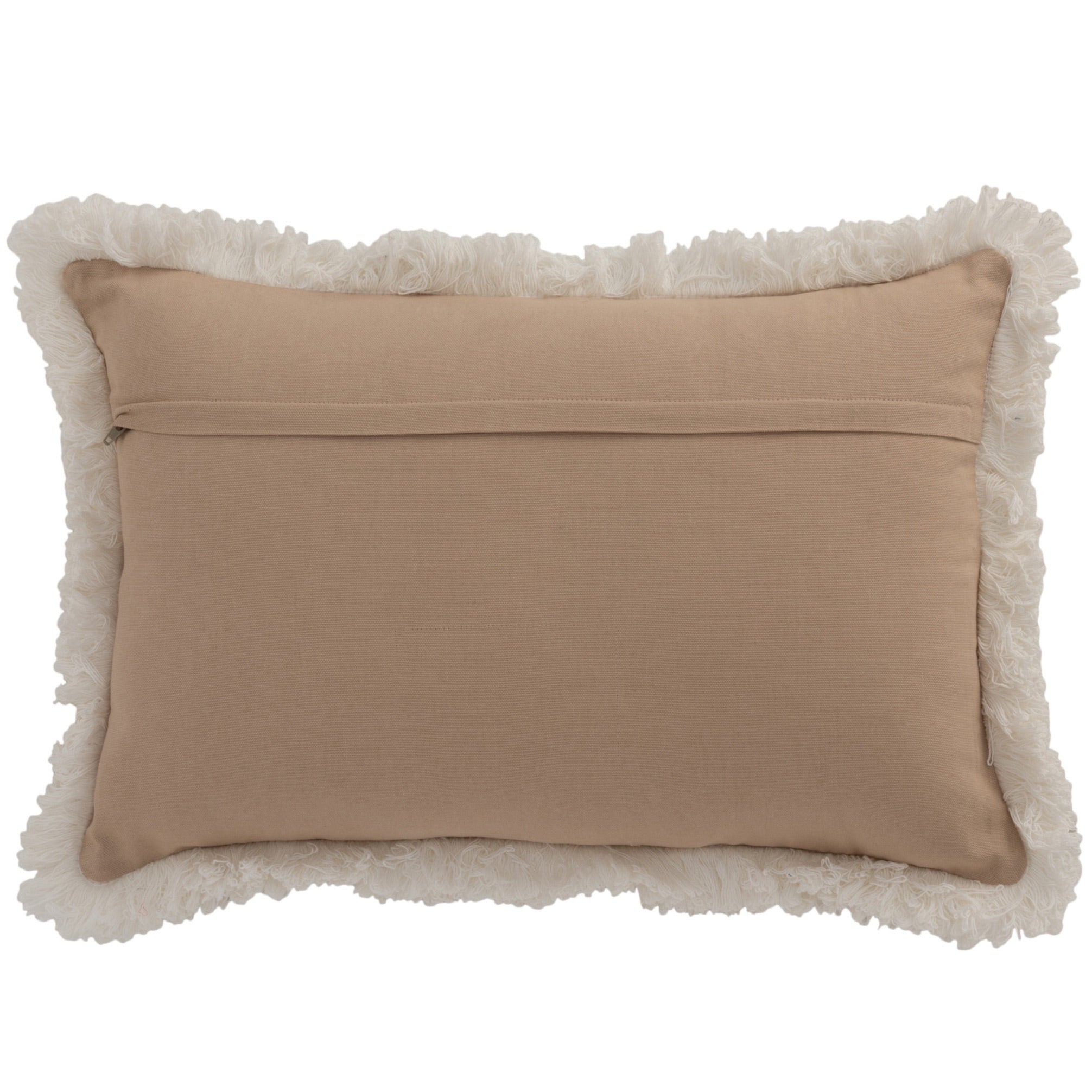 Kussen Patroon met Muntjes Jute beige 50x30cm