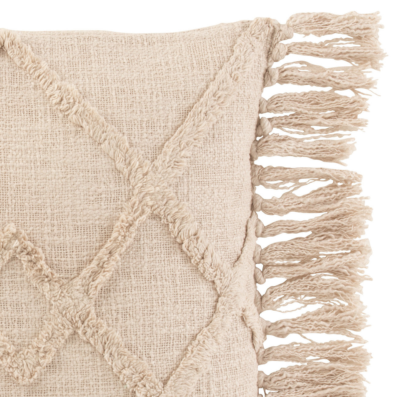 Kussen Ruit creme 50x50cm