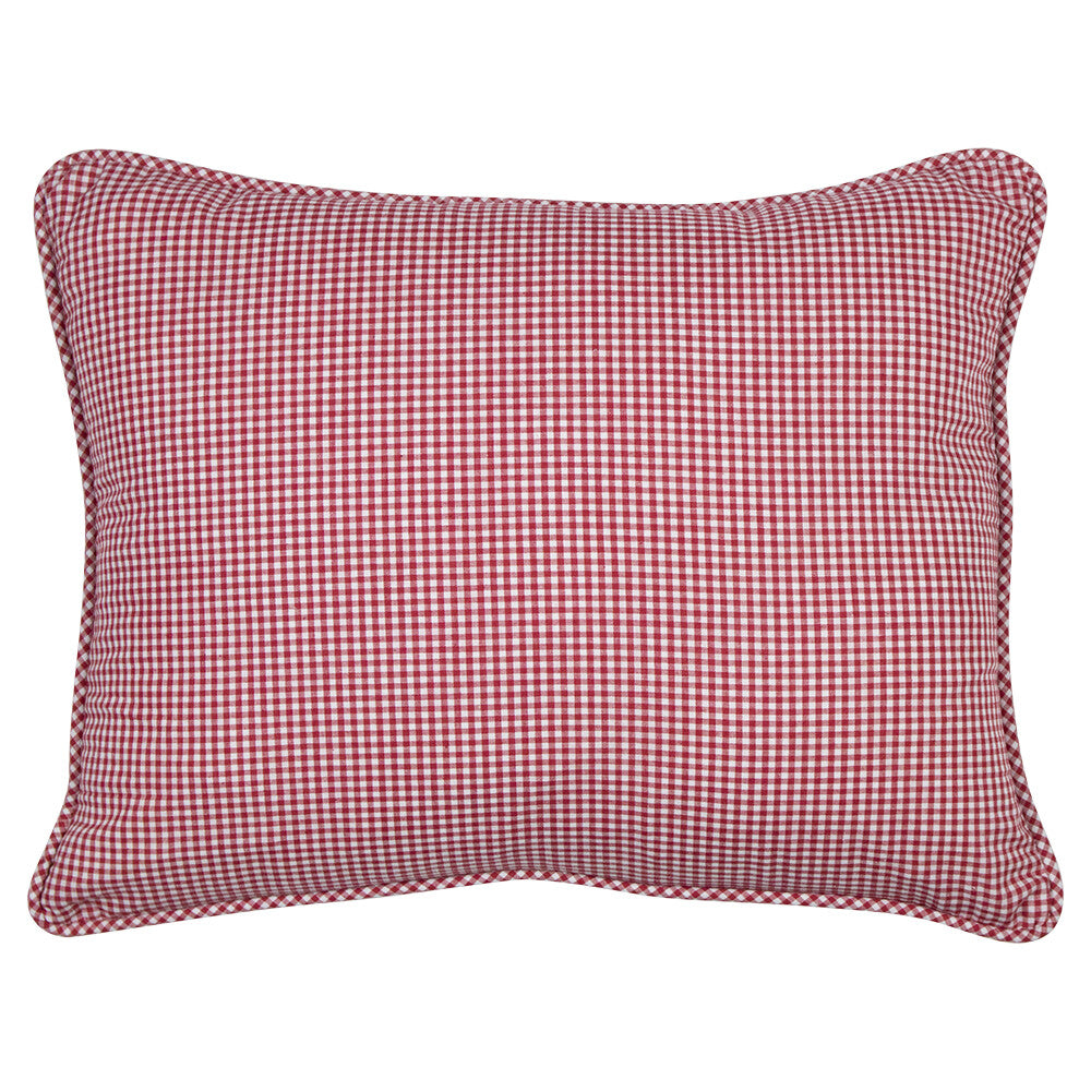 Kussen Ruit donkerrood 45x35cm