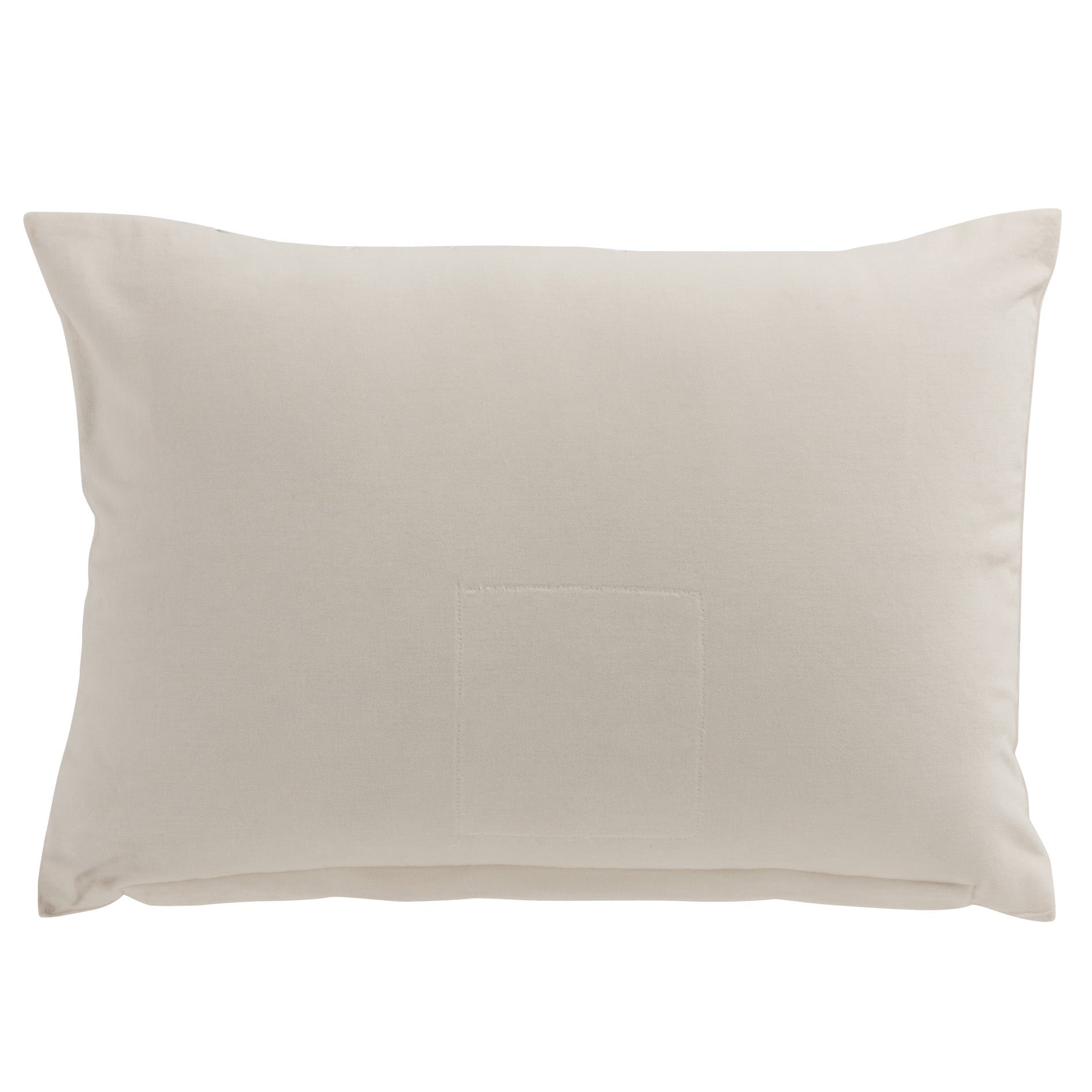 Kussen Spiegelregen Velvet wit 50x33cm