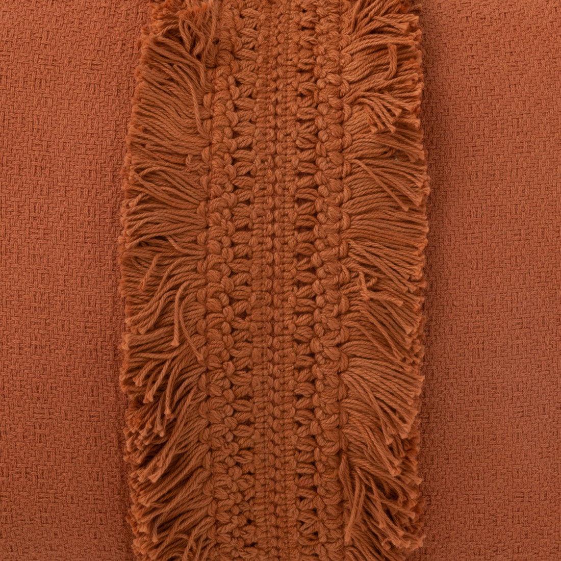 Kussen Streep terracotta 45x30cm