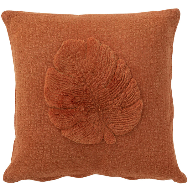 Kussen Tropisch Blad terracotta 45x45cm