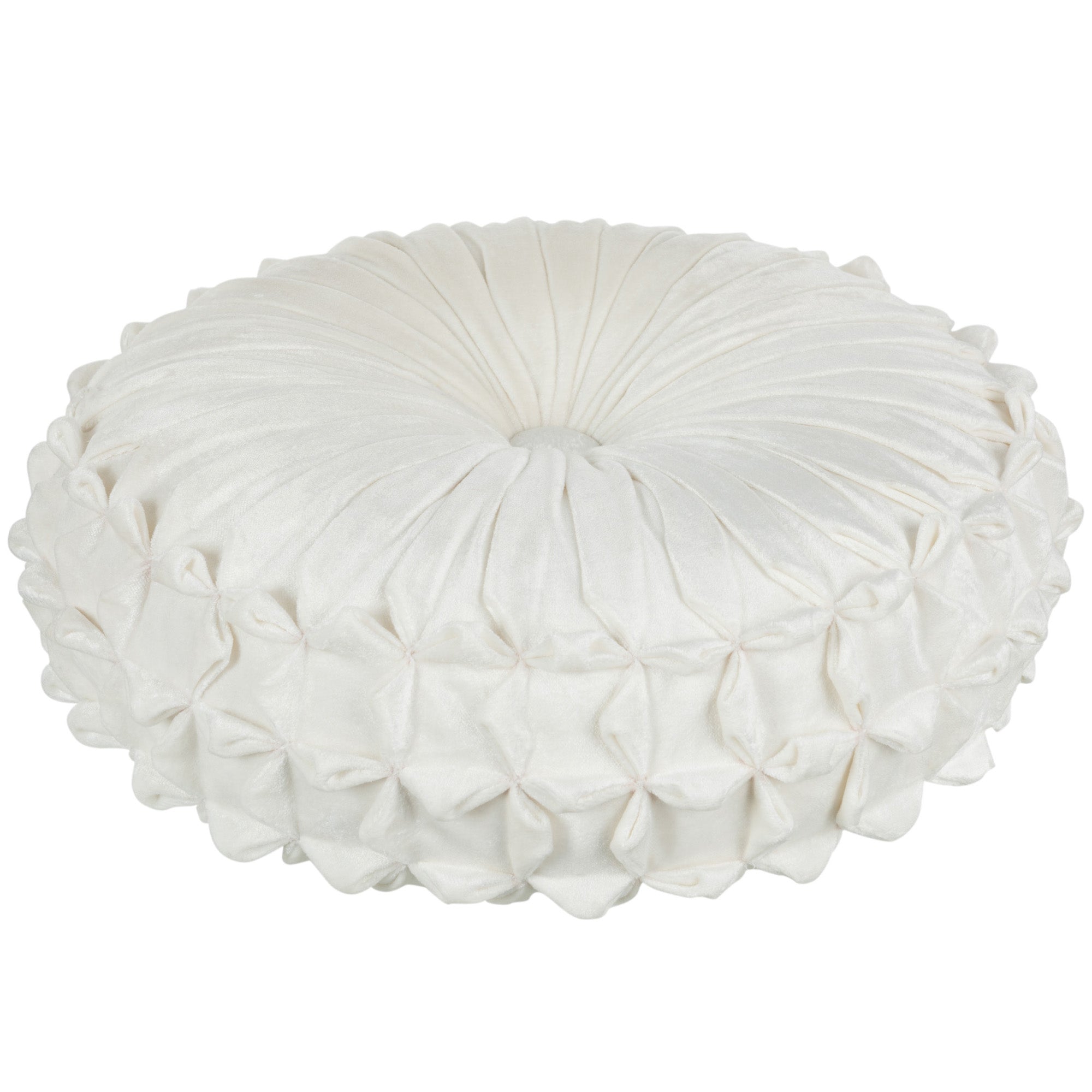 Kussen Viva wit rond 45x45cm