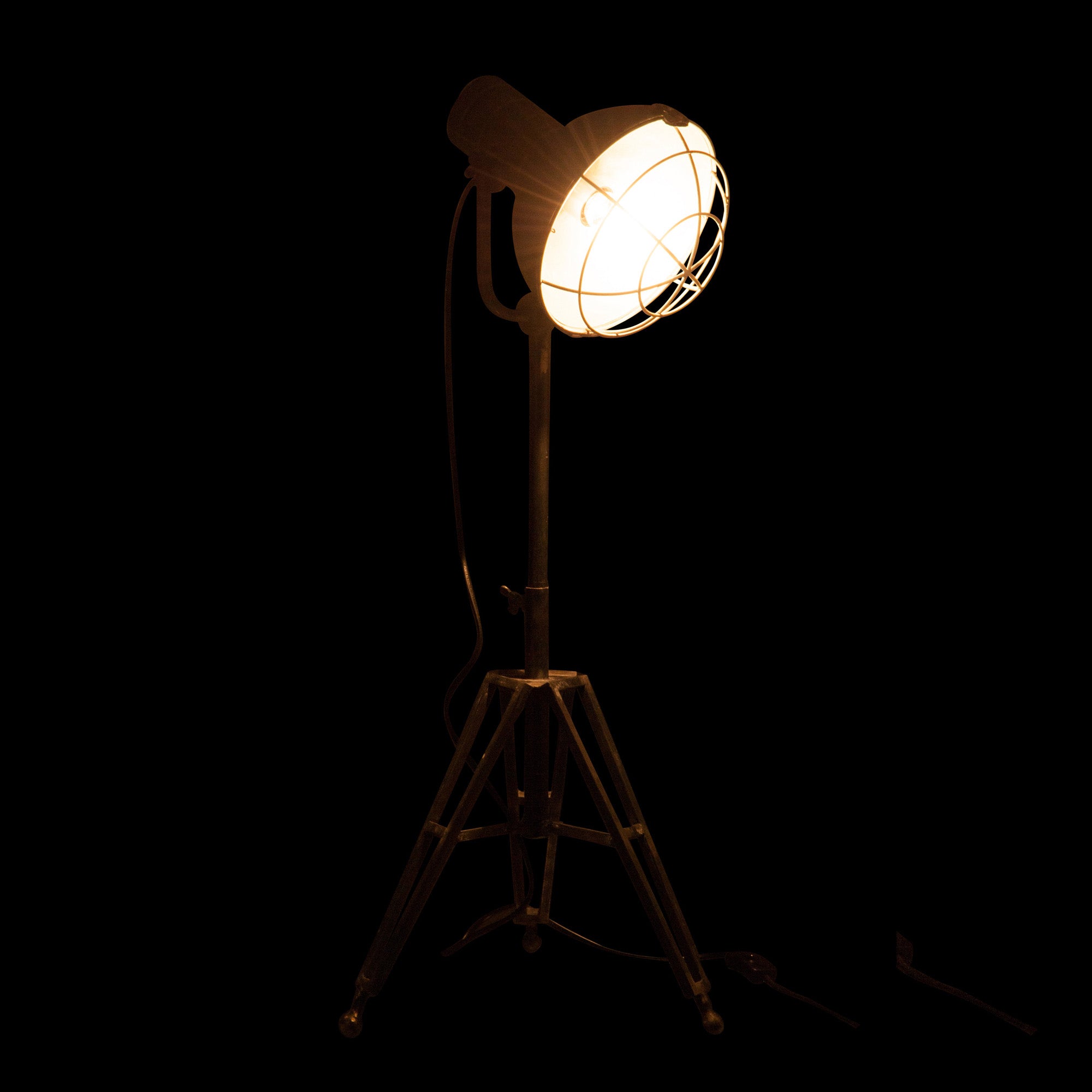 Lamp Staand Metaal grijs 35x30x93cm