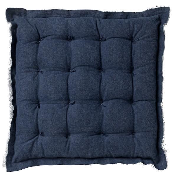 Matraskussen Burto donkerblauw 40x40cm achterkant