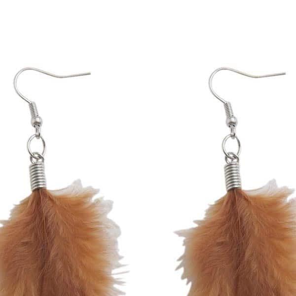 Oorbellen Irono bruin hanger
