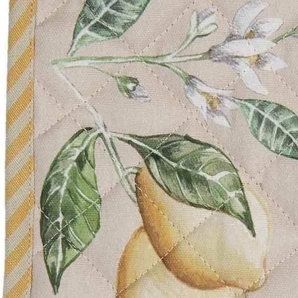 Pannenlap Lemon 20x20cm detail