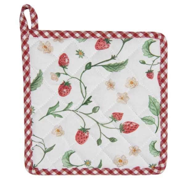Pannenlap Strawberry 20x20cm achterkant