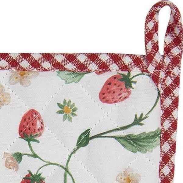 Pannenlap Strawberry 20x20cm detail