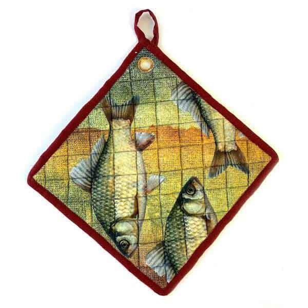 Pannenlappen set van 2 Ocean 25x25cm hangend