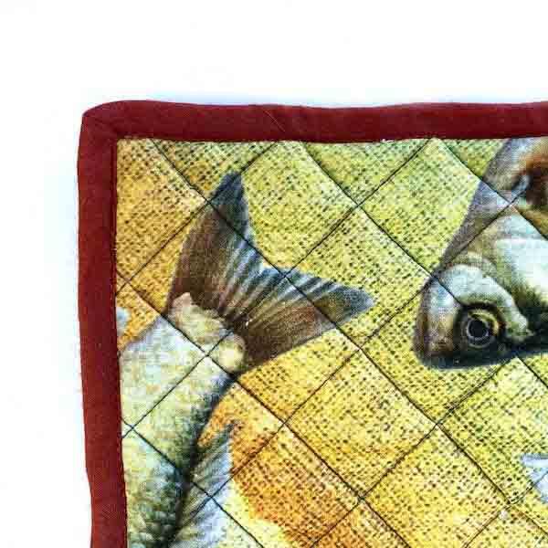 Pannenlappen set van 2 Ocean 25x25cm hoekdetail