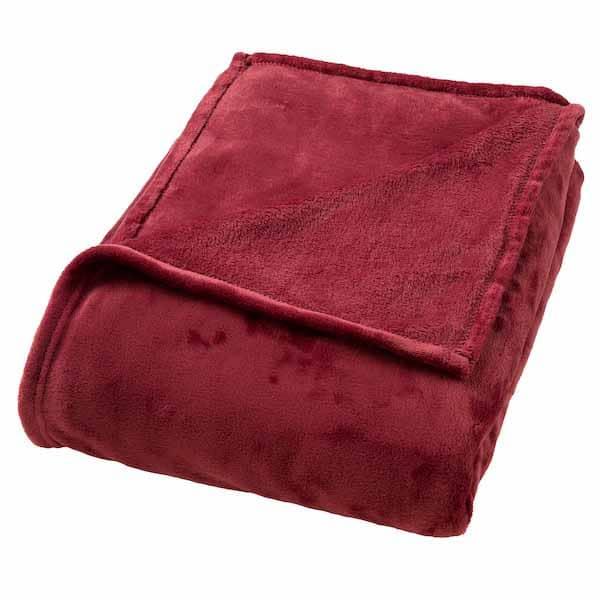 Plaid Billy merlot 200x150cm zijkant