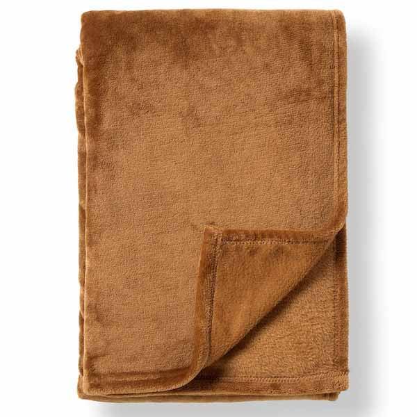 Plaid Harvey tobacco brown 200x150cm