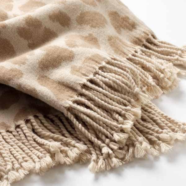 Plaid Jolie pumice stone 180x140cm fringes