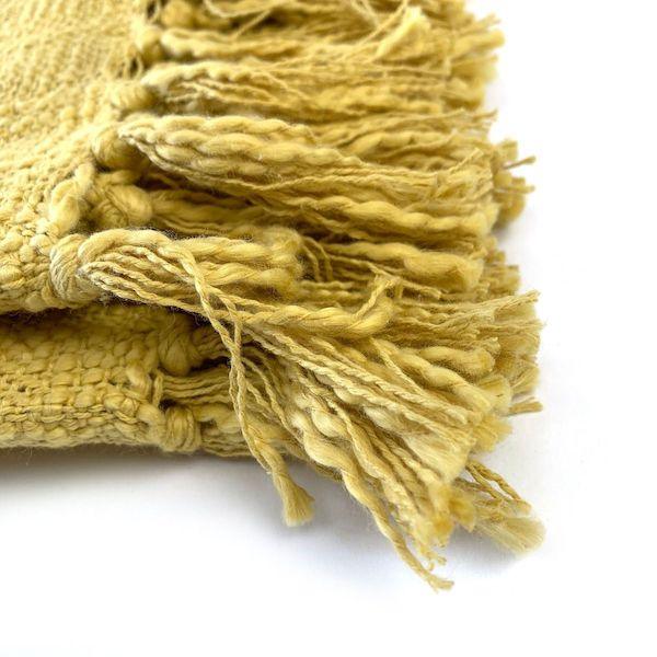 Plaid Shellia oker 170x130cm detail