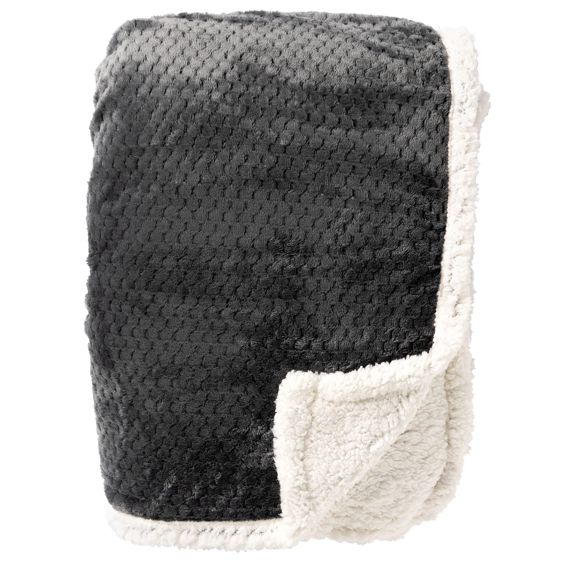 Plaid Cody charcoal gray 200x150cm