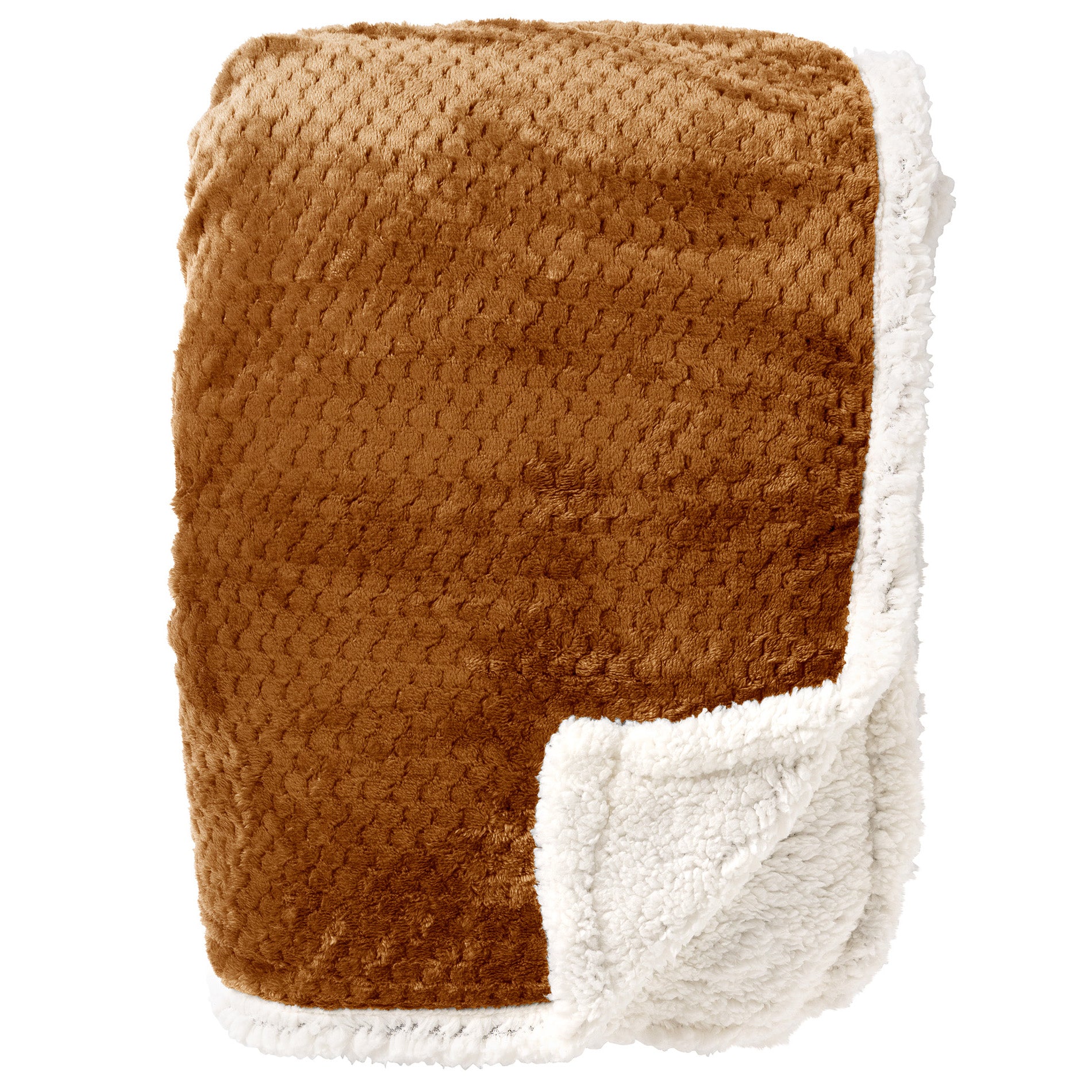 Plaid Cody tobacco brown 200x150cm