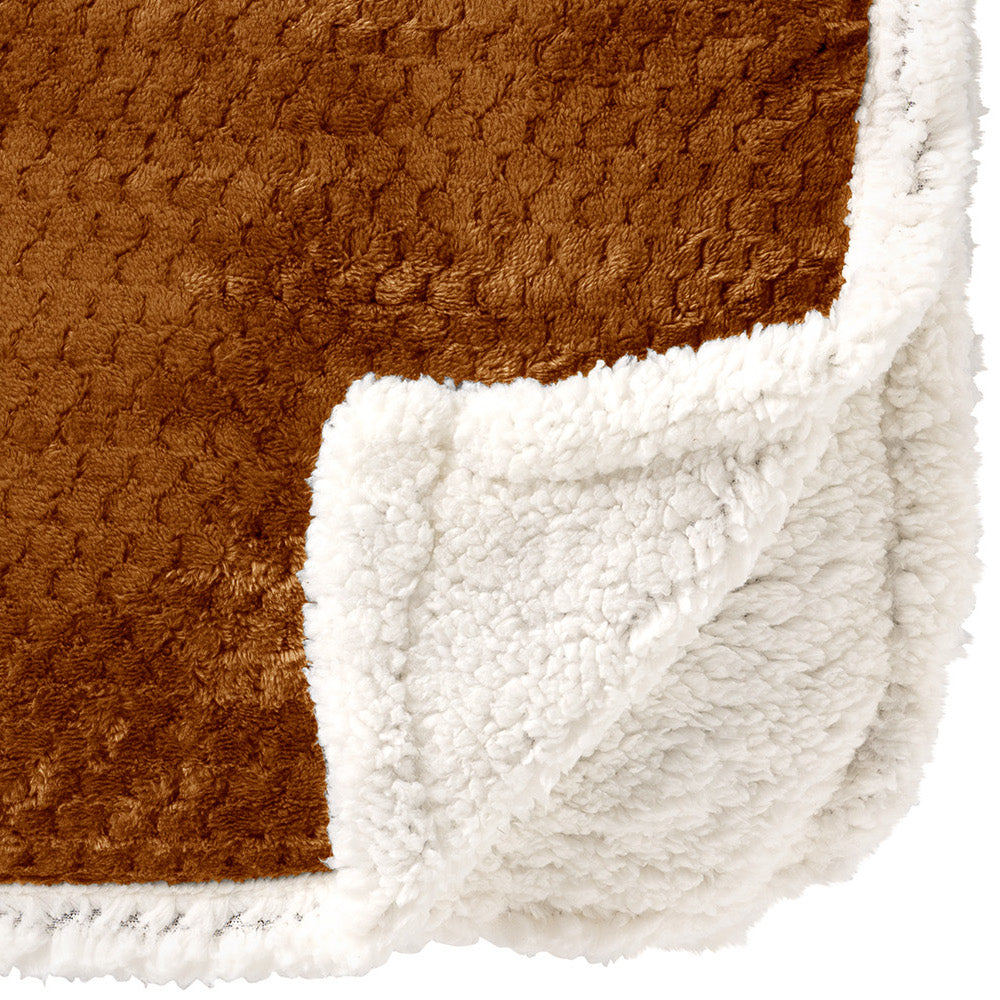 Plaid Cody tobacco brown 200x150cm