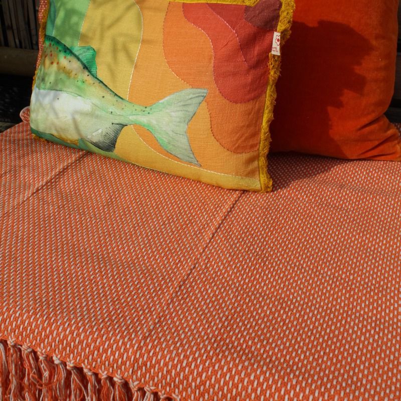 Plaid Evita orange 170x130cm