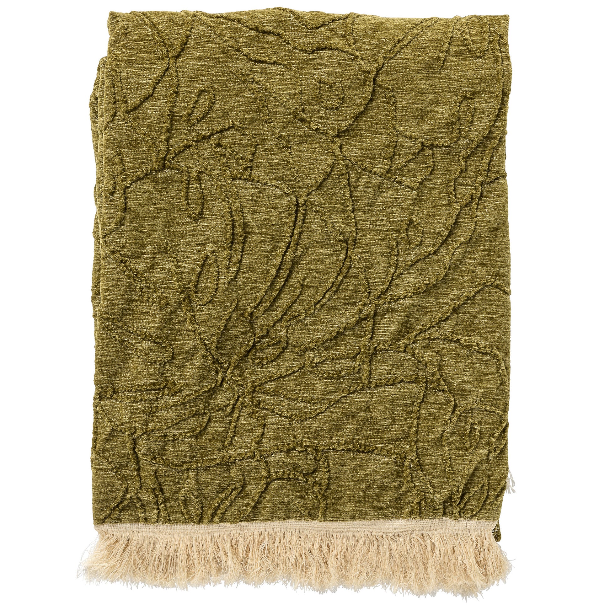 Plaid Maybel olive branch 180x140cm