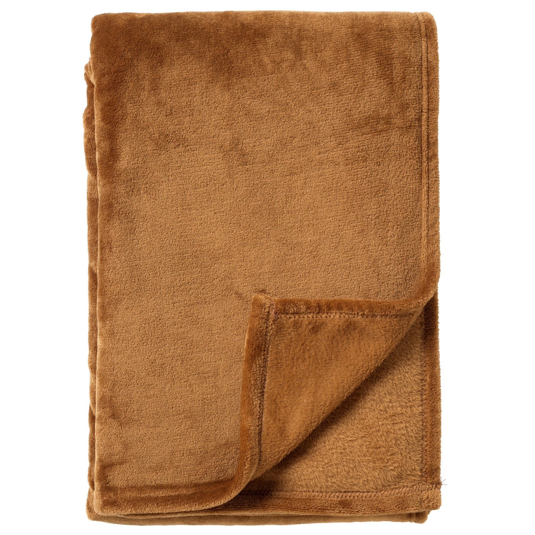 Plaid Sidney tobacco brown 180x140cm