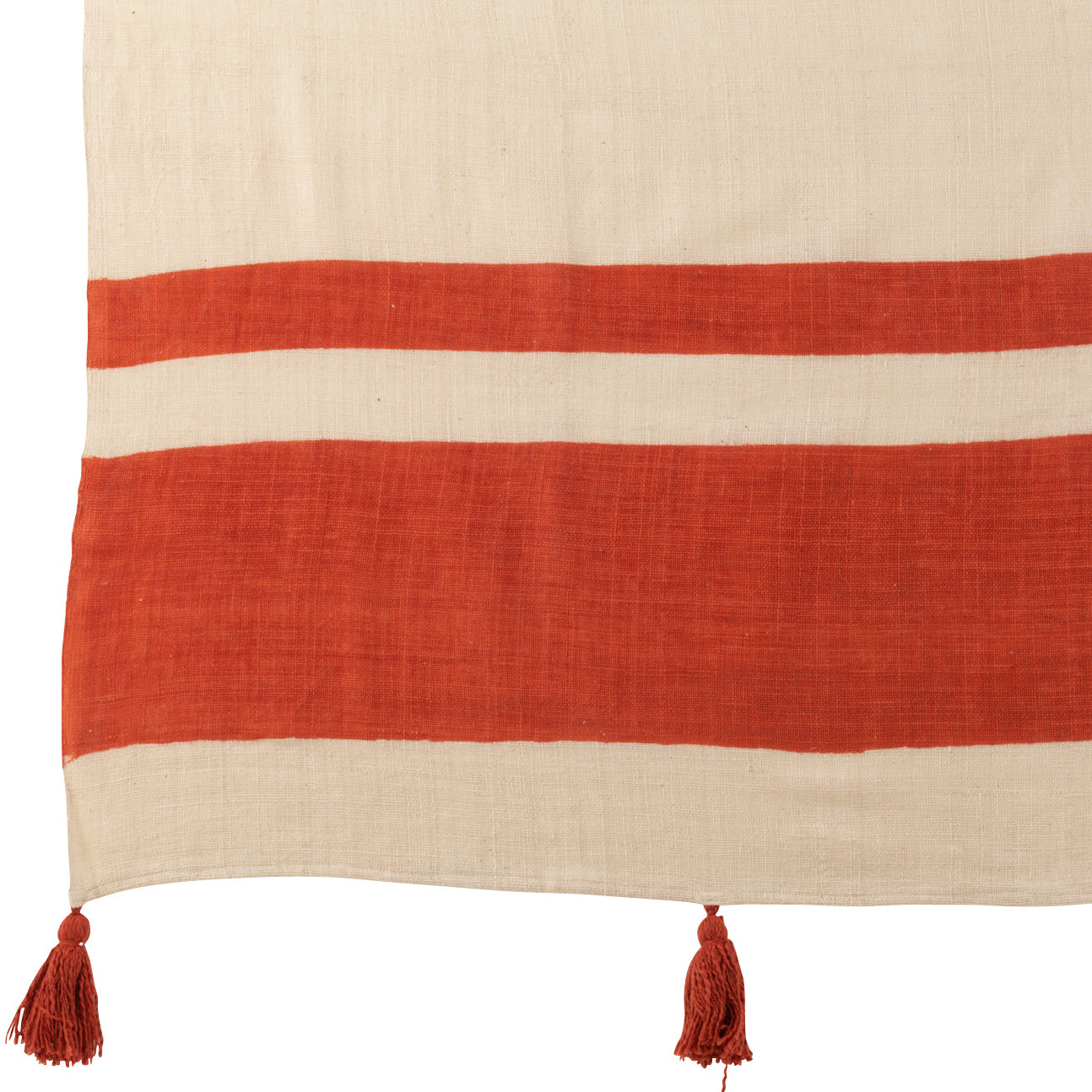 Plaid Strand Groeven Katoen koraal 185x135cm