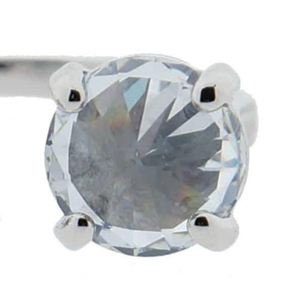Ring Duas Diamante detail