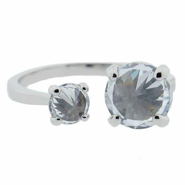 Ring Duas Diamante