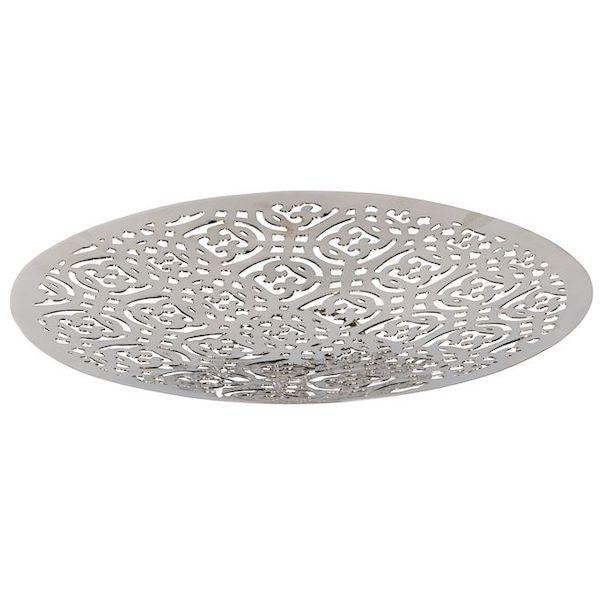 Schaal Uitgesneden metaal rond 30x30cm